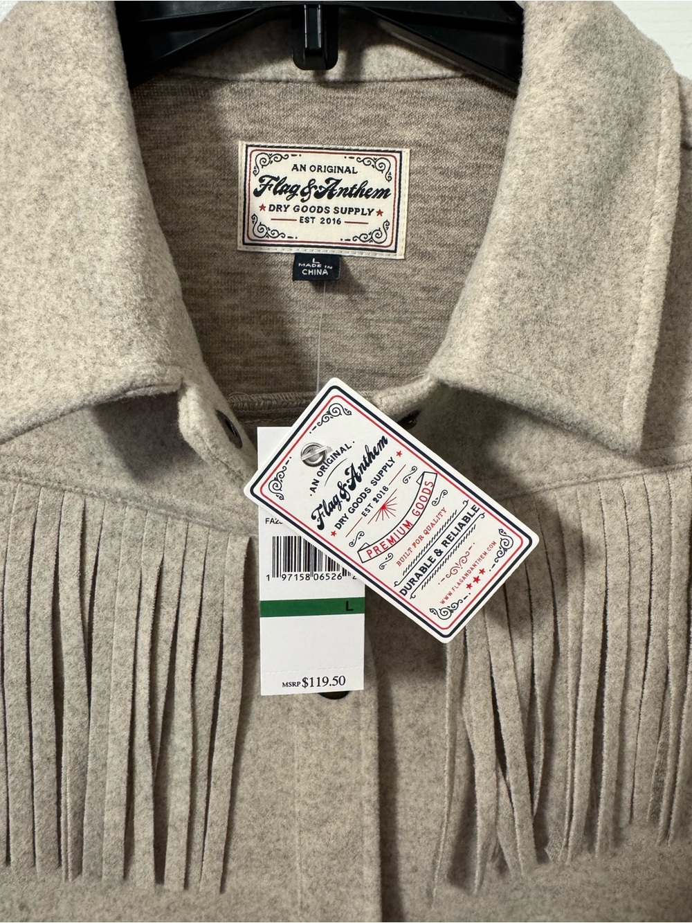 Fringe Button-Front Jacket - Picture 3 of 8